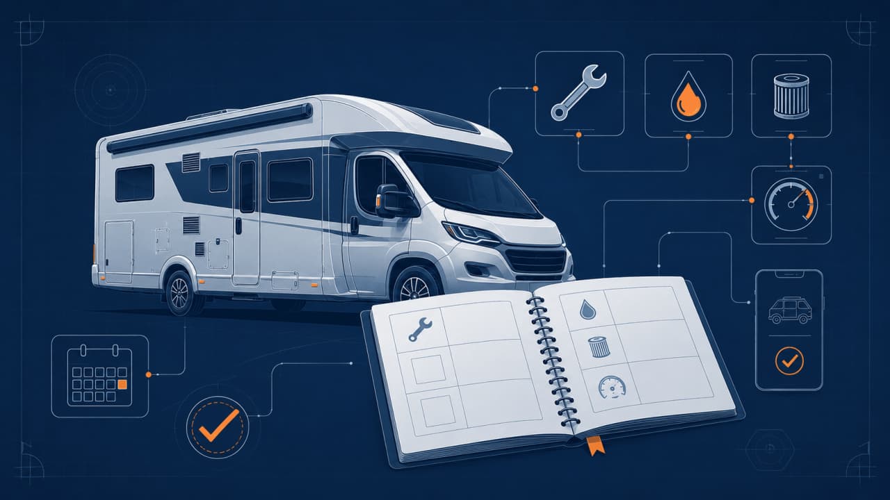 Carnet d'entretien camping-car d'occasion : factures, suivi mécanique et historique clair pour valoriser la revente