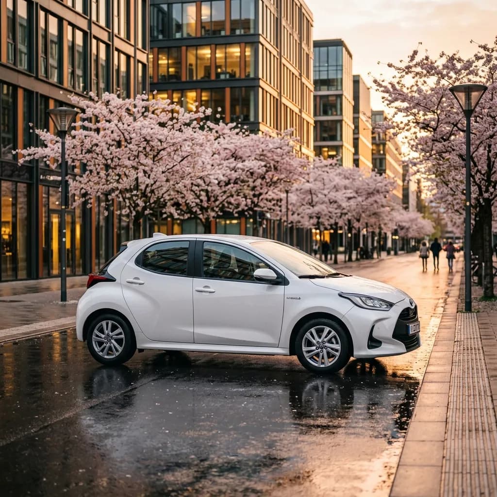Toyota Yaris Hybrid avec batterie de traction, batterie 12 V et contrôle d’entretien en atelier